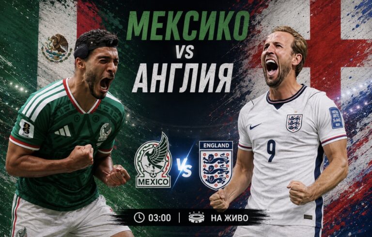Мексико – Англия : Топ прогноза !